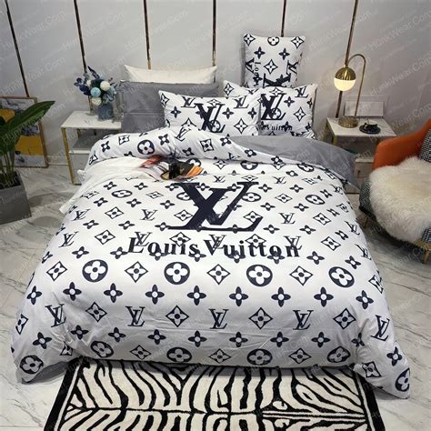 black louis vuitton bed sheets.